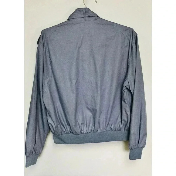 Vintage 1990s Trader Bay Mens Size XL Tall Bomber Jacket Blue Gray Pockets - Picture 2 of 10